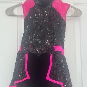 Sparkling Black and Pink Kids Costume